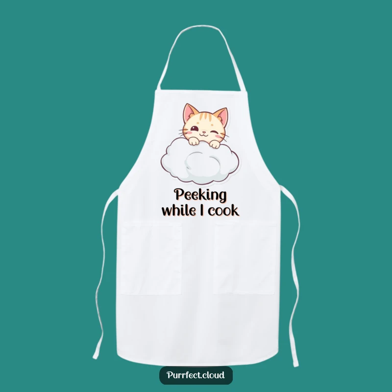 Funny Chef Cat Apron: Peek into Culinary Adventures with Humorous Feline Flair