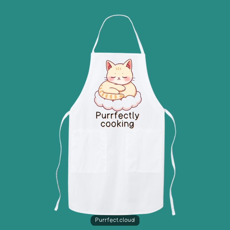 Funny Chef Cat Apron: Cook with Calmness and Feline Humor