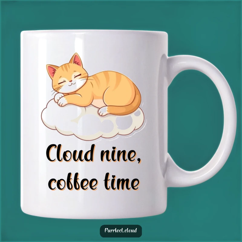 Funny Relaxed Cat Cloud Mug - The Ultimate Zen Gift for Cat Lovers