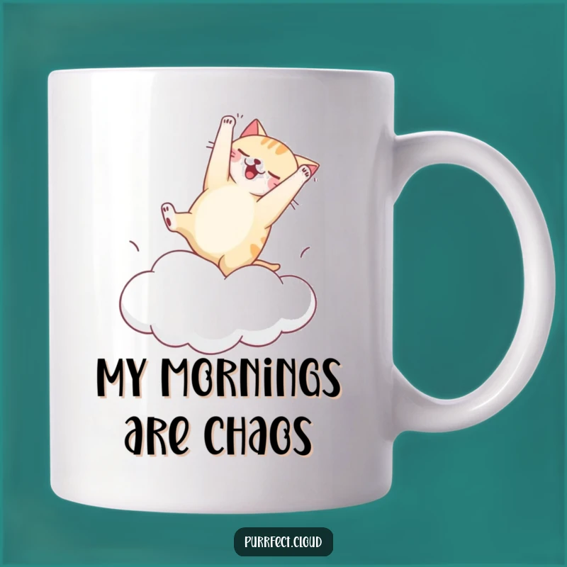 Funny Clumsy Cat Cloud Mug - Hilarious Gift for Anyone Who Tries Their Best