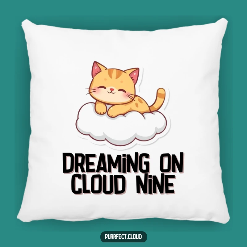 Funny Ginger Cat Cloud Pillow: Snuggle Up with Peaceful Feline Comfort