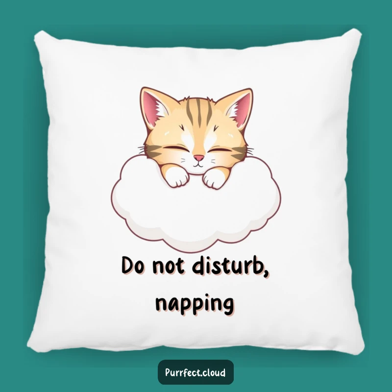 Funny Cat Cloud Nap Pillow: Soft Wide-Eyed Kitty Cushion - Cozy Funny Gift