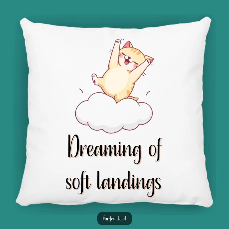 Funny Cat Somersault Pillow - Soft and Hilarious Gift for Comforting the Clumsy