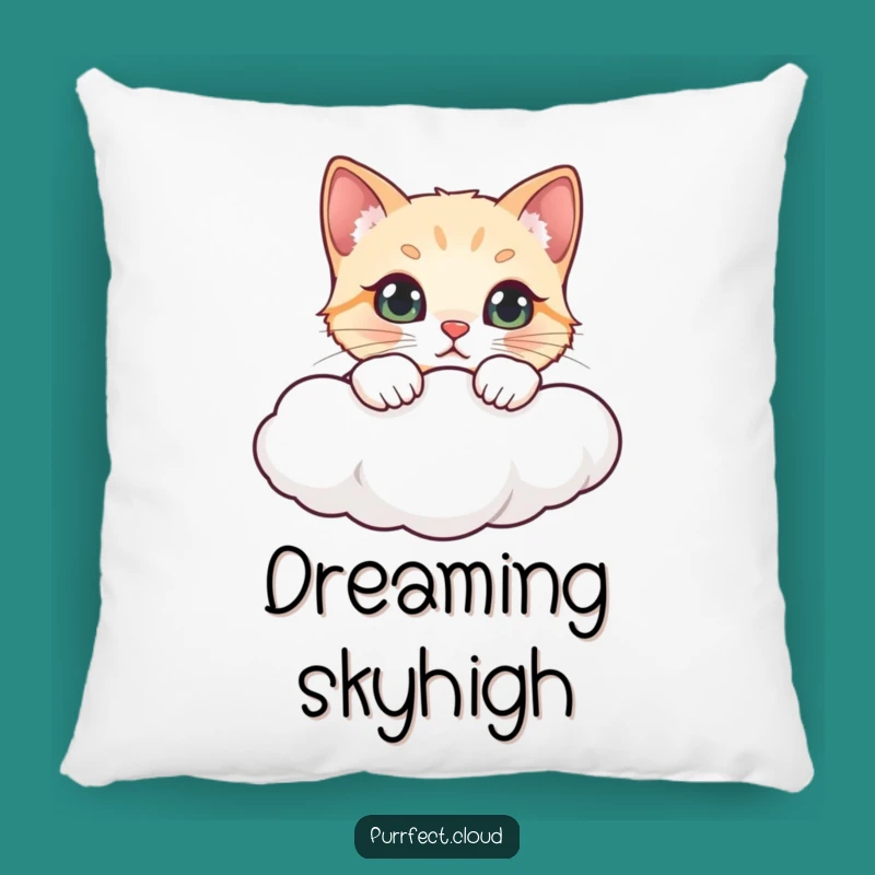 Funny Cloud Cat Pillow - Cozy and Humorous Feline Decorative Pillow