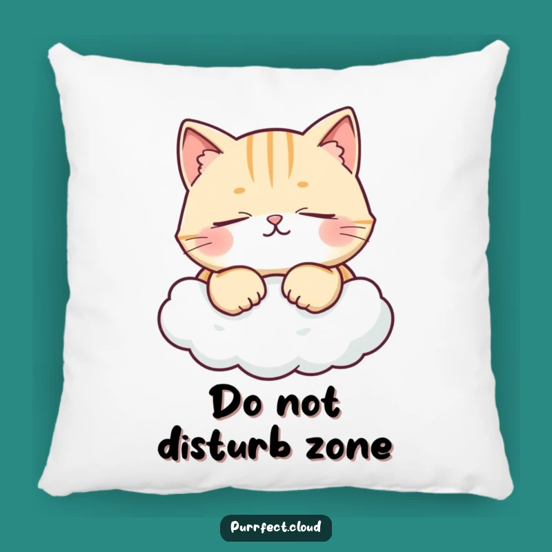 Funny Contented Cat Pillow: Snuggle Up With Cloud-Like Comfort