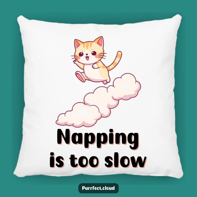 Funny Cat Cloud Jumper Pillow: Agile Comfort, Cozy Funny Gift