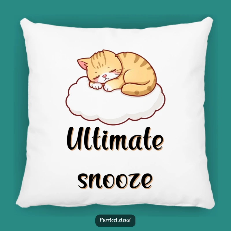 Funny Peaceful Cat Cloud Pillow - Cozy Dreamy Comfort