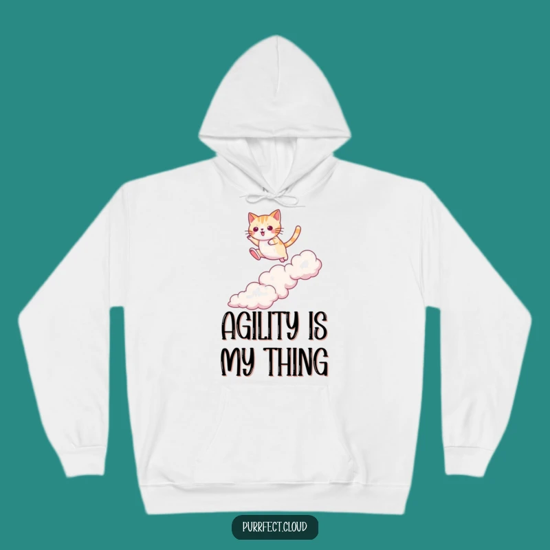 Funny Cat Cloud Jumper Hoodie: Fearless Leap Warmth, The Ultimate Funny Gift