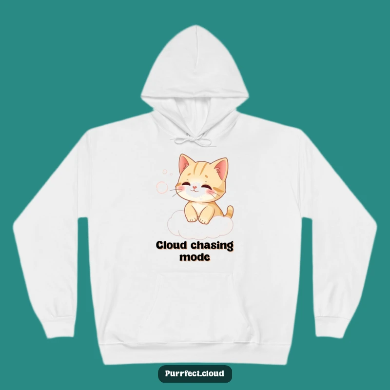Cozy Funny Cat Cloud Wind Hoodie - Warm & Whimsical Gift