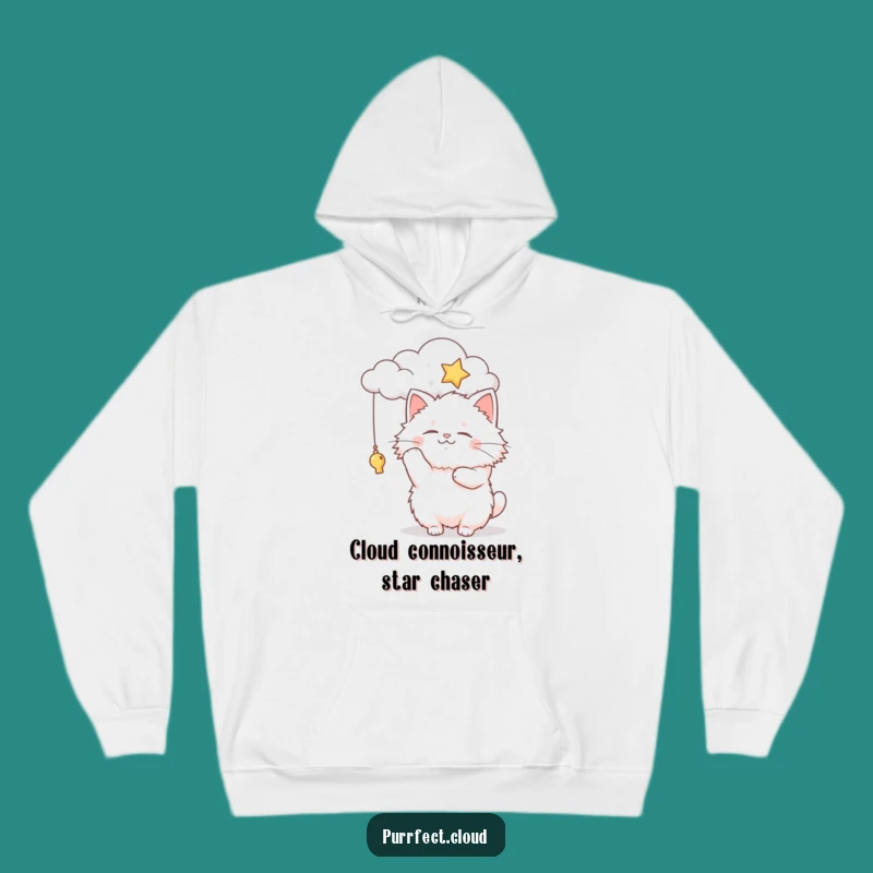 Funny Fluffy Cat Cloud Star Hoodie: Cozy Celestial Comfort, Ultimate Funny Gift