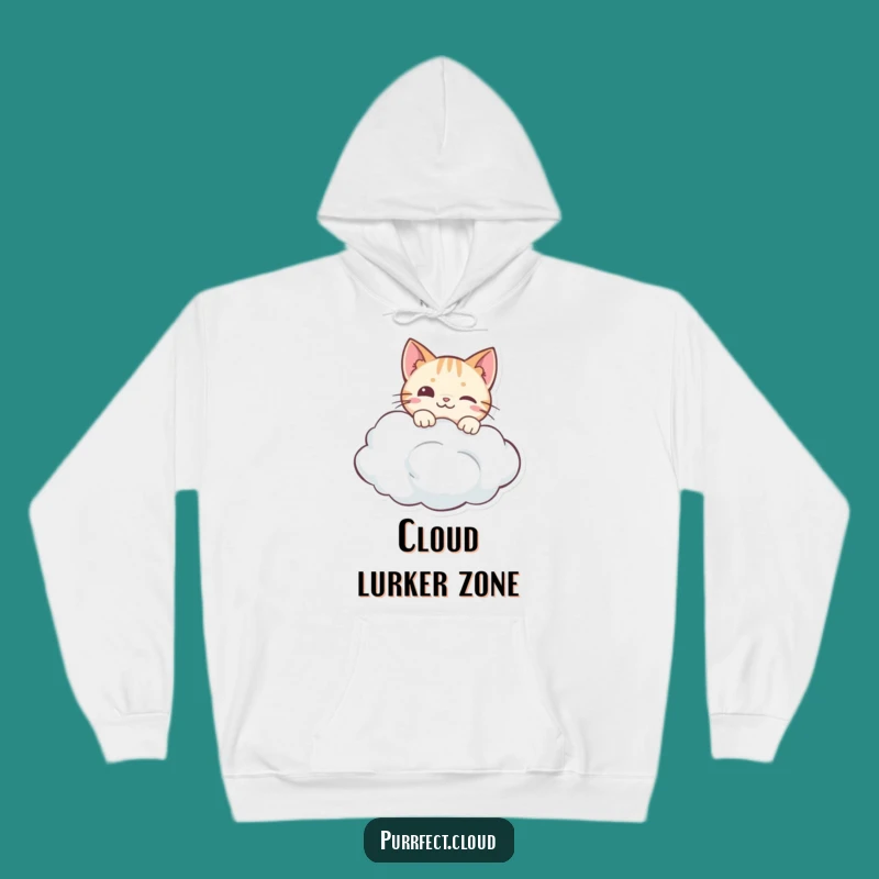 Cozy Funny Curious Cat Hoodie: Snuggle Up with Feline Wonder and Humor