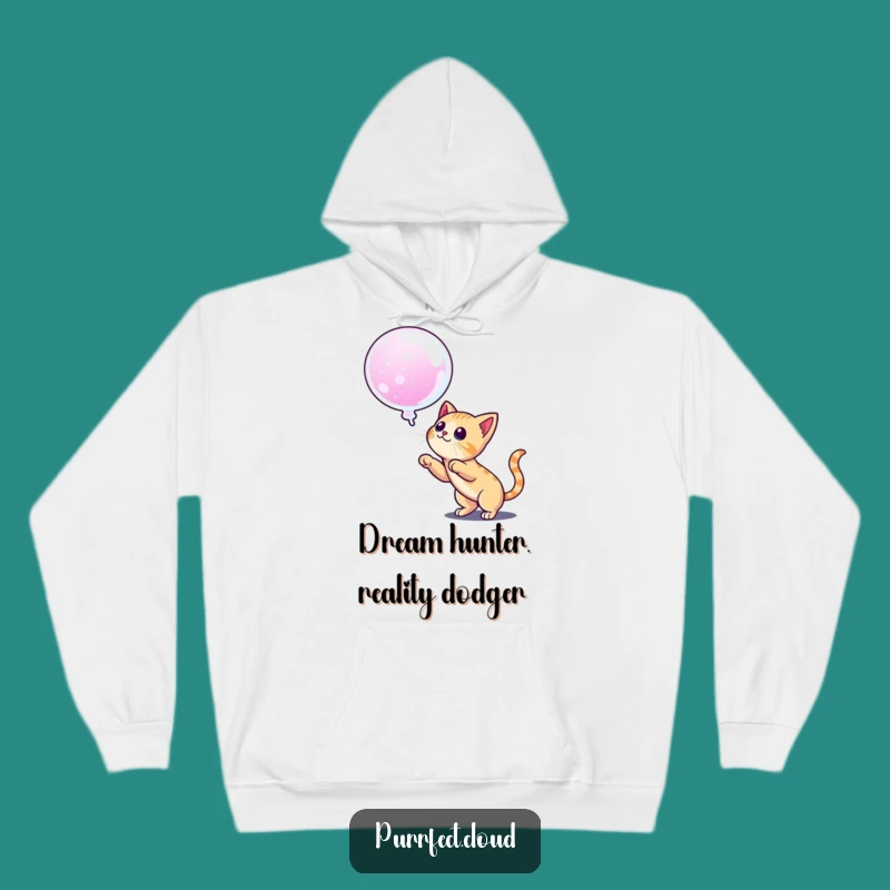Cozy Funny Cat Dream Hoodie: Pounce On Your Goals In Style