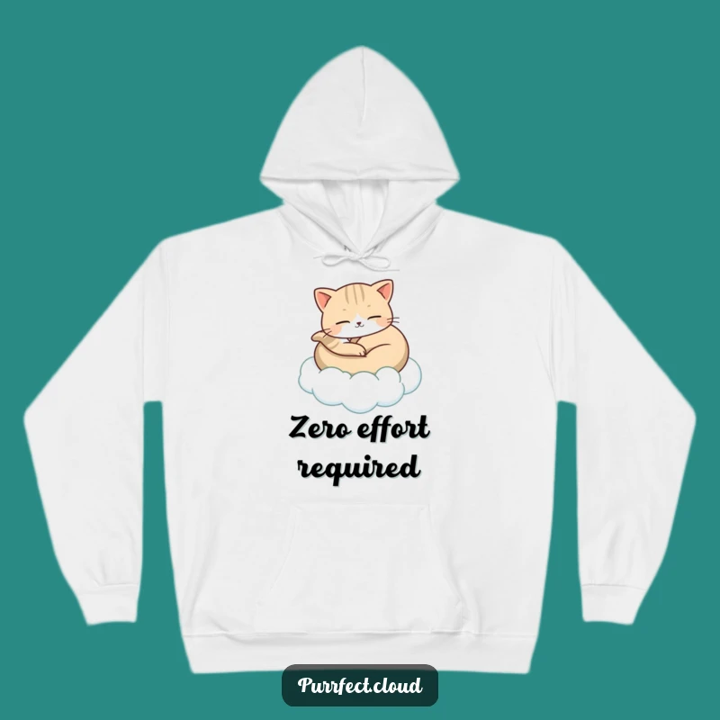 Funny Cat Cloud Hoodie: Cozy Serenity, Perfect Humorous Gift