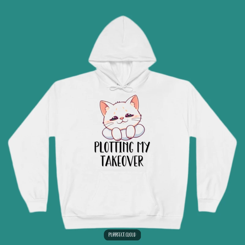 Funny Cat Cloud Hoodie: Mischievous Feline Comfort, Great Gift