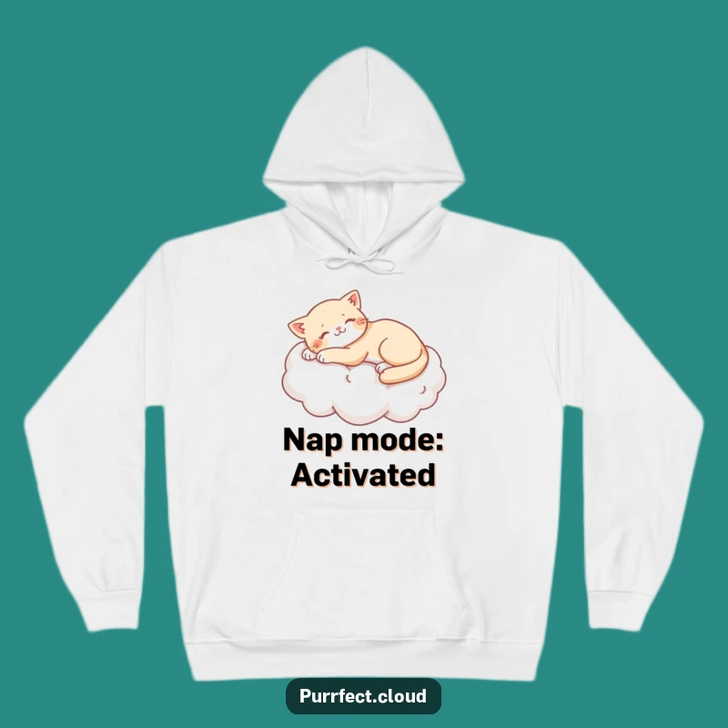 Funny Lazy Cat Cloud Hoodie - Cozy & Hilarious Cat Lover Gift