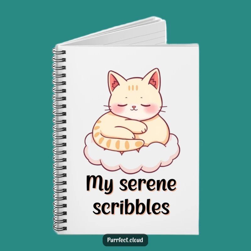 Funny Content Cat Notebook: Jot Down Ideas with Feline Peace and Humor