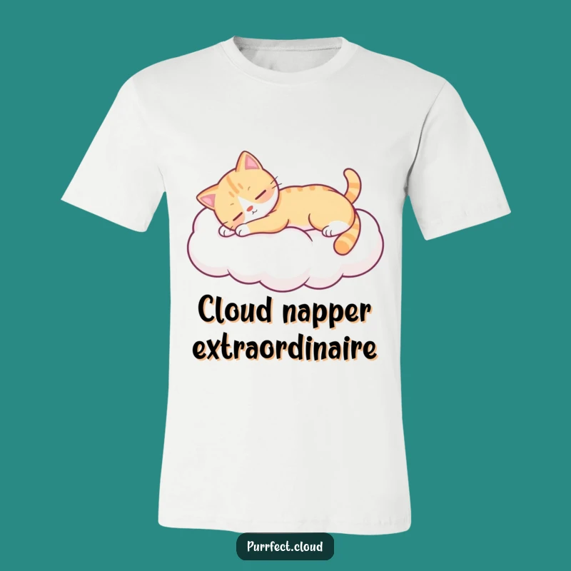 Funny Lazy Cat Cloud T-Shirt - Relaxing Kitty Tee - Ultimate Comfort Gift