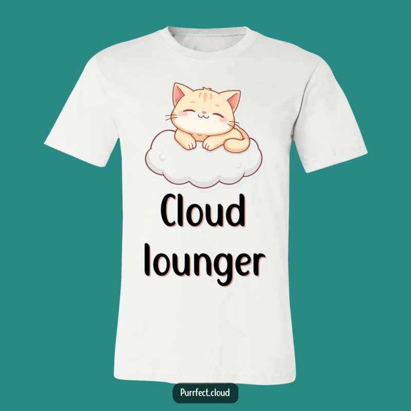 Funny Purring Cat Cloud T-Shirt - Lounge in Style