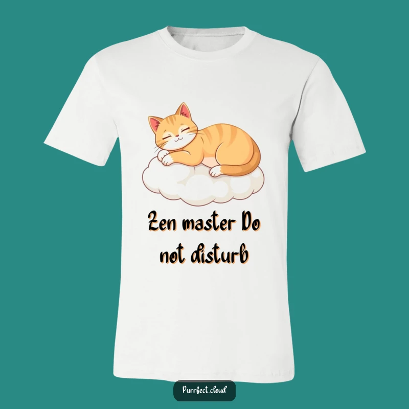 Funny Zen Cat Cloud T-Shirt - Hilarious Gift for Ultimate Relaxation Lovers