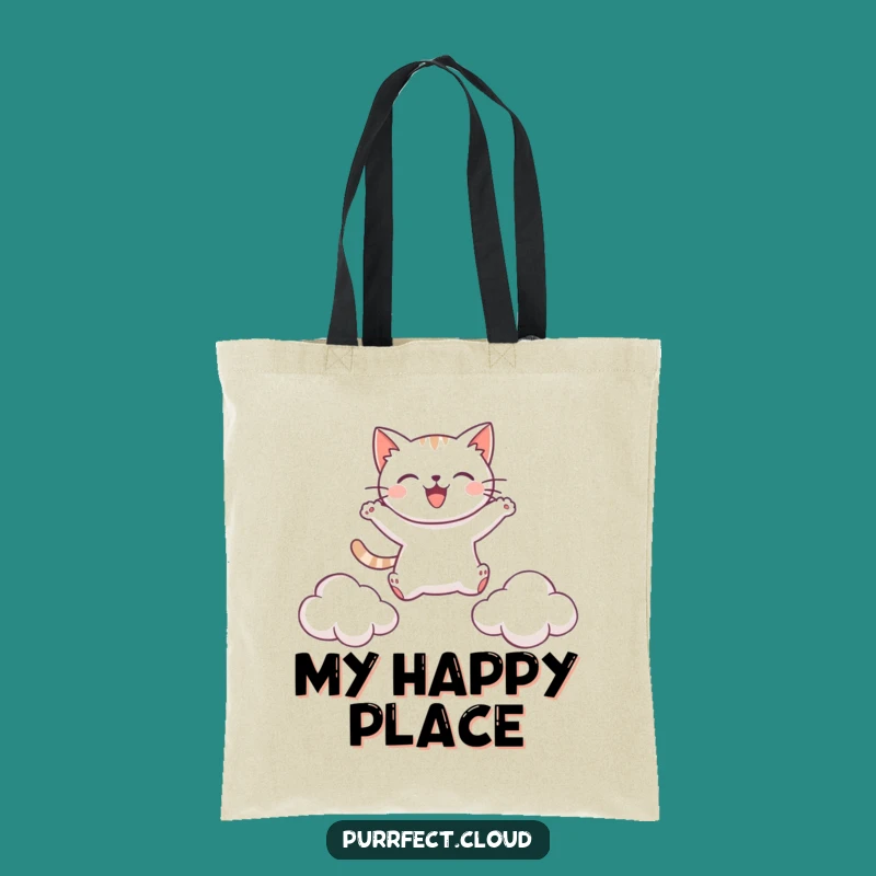 Funny Leaping Cat Tote Bag: Carry Your Joy with Feline Humorous Style